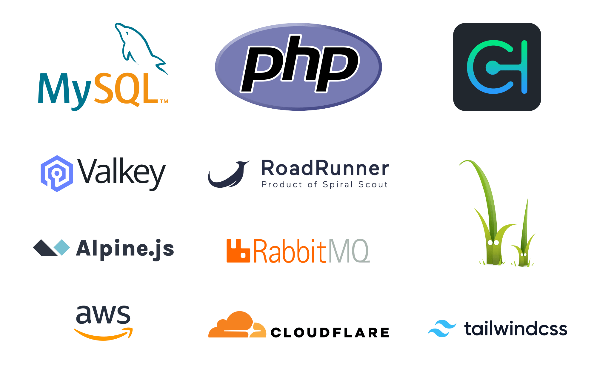 Tech stack logos